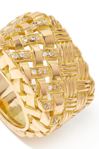Blanca Ring, 18k Yellow Gold & Diamonds